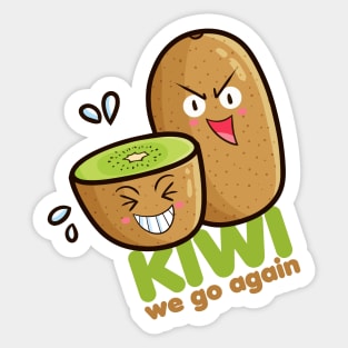 Kiwi We Go again Sticker